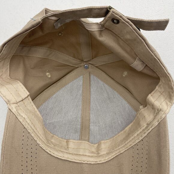 Tesla Strap Back Hat Cap Beige Adult Adjustable 6 Panel - Picture 12 of 12